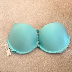 Victoria's Secret Light Aqua Front Close T-back  Bra